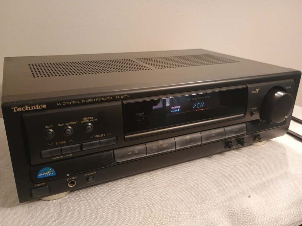 VTG Technics SA-EX110 AV Control AM/FM Stereo Receiver No Remote Tested & Works